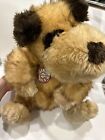 Big Adorable Dan Dee Puppy Dog Plush Stuffed Animal Tan Brown Head Turned Vtg