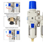 1 2  Npt Air Compressor Water Separator - Air Pressure Regulator Compressed Air 