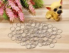  Stainless Steel Open Jump Rings Connector Split Rings For Keychain 12mm