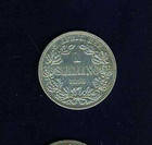 South Africa  1895  1 Shilling Silver Coin  Xf 