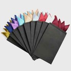 Men s Satin Silk Pre Folded Pocket Square Hankie Hankerchief Wedding Party
