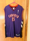 Reebok Nba Toronto Raptors Vince Carter  15 Men   s L Purple Jersey Read