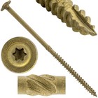 X 6 Construction Lag Screw Exterior Coated Torx star Drive Heavy Duty Structu   