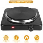 Portable Hot Plate Electric Stove 1500w Single Burner Adjustable Temperature