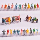 100pcs 1 100 Scale Sitting Painted Figures Model People Passengers All Seated