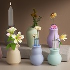 4 Pcs Silicone Epoxy Resin Mold 3d Vase Soap Gypsum Diy Gypsum Set