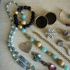 Vintage To Now Mixed Odds   Ends  Jewelry Junk Drawer Earrings 