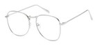 Men Women Fashion Round Clear Lens Eye Glasses Metal Frame Large Geek Big Retro