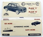 1958 Europe By Car Brochure Rental Plans Foreign Travel Car Models By Country
