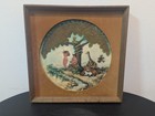 Vintage Jo Kind Tempting Of Adam Mixed Media Collage Signed Framed Folk Art 60s