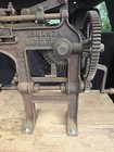 Antique Bonanza Goodell Co  Industrial Hand Cranked Cast Iron Apple Peeler corer