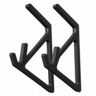 Snowboard Wall Mount Rack     Heavy-duty Vertical Display Hanger  Black