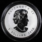 2016 Reverse Proof Canadian Maple Leaf W timber Wolf Privy 1oz Silver  b530-b534