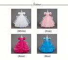 Kids Girls Tutu Dress Princess Pagant Wedding Bridesmaid Birthday Gown Children
