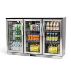 Procool Residential 3-door Stainless Steel Back Bar Beverage Cooler - Home Bar