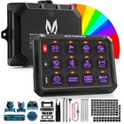 Mictuning Rgb 12 Gang Switch Panel Led Light Bar Relay System Marine Boat