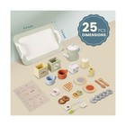 Wooden Tea Party Set For Little Girls  Play Tea Set For Kids Toddle    Fast Ship