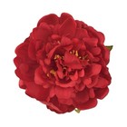 Large Peony Hair Clip And Pin Brooch  5 Inch Artificial Flower  2 Colors