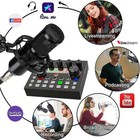 Complete Home Studio Recording Kit Mixer Condenser Microphone For Music Podcast