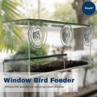 Knuti Window Bird Feeder Weatherproof Clear Bird House With Strong Suction Cups