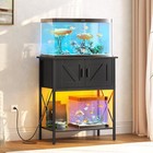Hoobro 20 Gallon Fish Tank Stand With Power Outlets And Led Light  Metal Frame