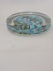 Forget Me Nots Flat Glass Office Desk Paperweight Garden Blue Flowers