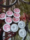 Lot Of 10  20mm Designer Stamped Chanel Button Replacement Gold Tone 