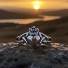 Claddagh Ring Irish Ireland Gift Ladies Promise Love Ring 925