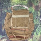Vintage Ww2 Army Military Canvas Field Bag Distressed Sack Large Backpack