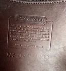 Rare Vintage Coach Plaza Bag Mahogany Bean Bag Error Creed- Collectors Item Usa