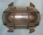 Vintage Brass Oval Bulkhead Light Nautical Marine Wall Lamp Ship Style Fixture