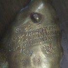 Vintage Virginia Metalcrafters 3 23 1948 Imperial Tarro Solid Brass Tray Bowl