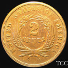 1864 Two Cent Piece    Incredible Example   Large Motto   Free Shipping   Tcc