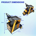4 Drawers Cabinet Welding Welder Cart Plasma Cutter Tank Storage Portable Black