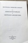 Mayhugh Webster Knight Families Butler County Kentucky Genealogy