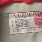 Boy Scouts Of America Poly Wool Uniform Shirt Short Sleeve Size Large Used Sewn