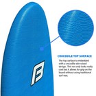 4 10  Beginner Softboard Surfboard Foam - Includes  2  Fins   6ft Leash - Blue