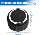 2pcs Car Volume Knob For Rear Audio Replacement Oem 22912547rear Radio Knobs Re