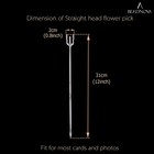 Floral Card Holder Picks 50pcs 12inch Flower Plastic Floral Pick Holder For C   