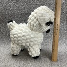 Hand Knit Little White Lamb Crochet Handmade Stuffed Toy  13    Clean