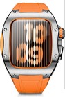 Luxury Designer Rugged Metal Case With Band  Compatible For Apple Watch