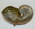 Vintage Mcm Nautilus Heavy Footed Shell Planter