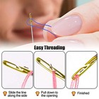 12pcs Blind Sewing Needles Elderly Big Hole Stainless Steel Self Threading Ne