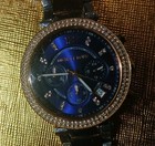 Michael Kors Mk6141 Women s Watch 39mm Parker Two-tone Blue Dial