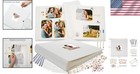 Versatile 12-inch White Scrapbook Album - Keepsake For Family And Travel Photos