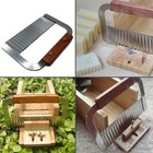7 25  Stainless Steel And Wood Wavy Soap Cutter   Us Seller