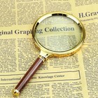 Vintage Magnifying Glass 10x Magnifying Glass Wood Antiquebrass Magnifier