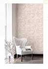 Wallpaper Designer Pink Cream Leafy Trees 60 Sq Ft Bolt