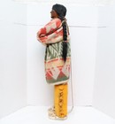 Antique Trading Post Large 35  Store Display Skookum Doll Indian Chief W Stand