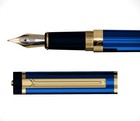 Fountain Pen Medium Nib With 24 Ink Cartridges   Gift Pouch  blue 